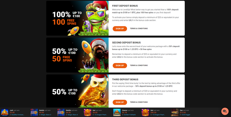 The Majority Of Popular Online Casino Games at LevelUp Online Casino